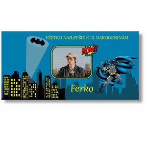 Personal Narodeninový banner s fotkou - Batman Rozmer banner: 130 x 260 cm