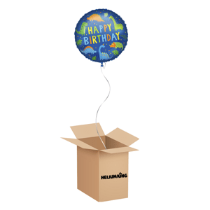 HeliumKing Balónový box - Happy Birthday Dino
