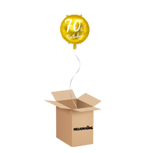 HeliumKing Balónový box - 70tka (zlatý)