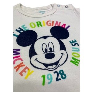 EPlus Detské tričko s krátkym rukávom - Mickey Mouse biele Veľkosť najmenší: 18 mesiacov