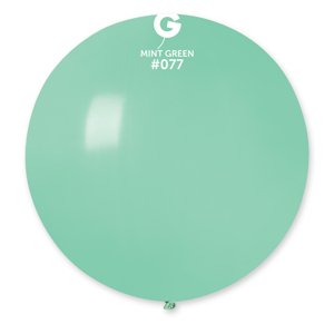 Gemar Guľatý pastelový balónik 80 cm zelená mäta 25 ks