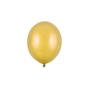 PartyDeco Balón metalický zlatý 23 cm