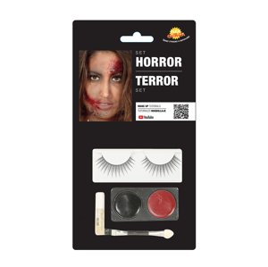 Guirca Horror Make-up set čierno/červený