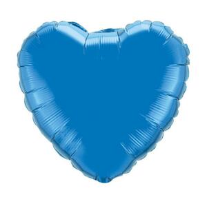Flexmetal Fóliový balón srdce satén tmavomodrý 46 cm