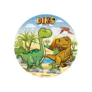 Dekora Jedlý papier - Dino 15,5 cm