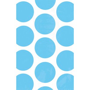 Amscan Papierové vrecúška bodkované - modré 10 ks