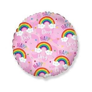 Flexmetal Fóliový balón - Happy Day, ružové 48 cm