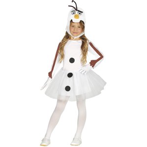 Guirca Detský kostým snehuliak Olaf - dievčenský Veľkosť - deti: M