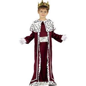 Guirca Detský kostým Kráľ Gašpar - červený Veľkosť - deti: XL