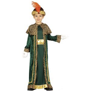 Guirca Detský kostým Kráľ Baltazár- zelený Veľkosť - deti: M