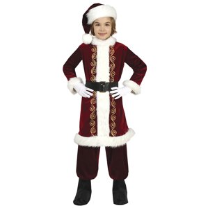 Guirca Detský kostým - Santa Claus bordový Veľkosť - deti: S