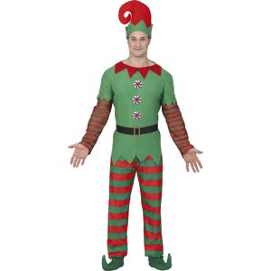 Guirca Pánsky kostým - Vianočný Elf Veľkosť - dospelý: M