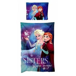 Setino Detské posteľné obliečky - Frozen Sisters are Magic  140 x 200 cm