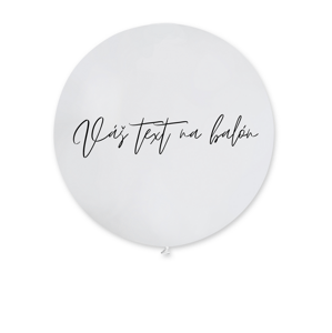 HeliumKing Balón s vlastným textom - Pastelový biely 80 cm