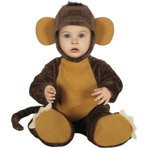 Guirca Detský kostým pre najmenších - Opička Veľkosť najmenší: 18 - 24 mesiacov