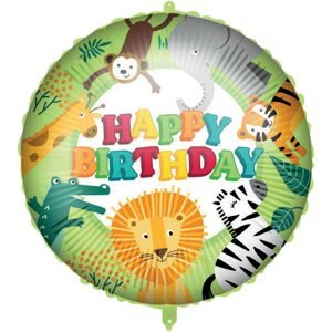 Procos Fóliový balón - Happy Birthday Jungle 46 cm