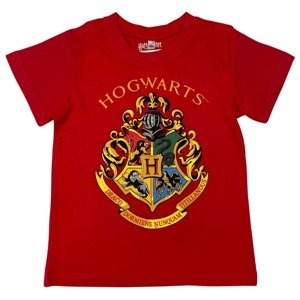 Setino Detské tričko - Harry Potter Hogwarts červené Veľkosť - deti: 110