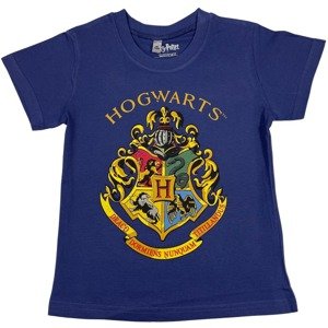 Setino Detské tričko - Harry Potter Hogwarts modré Veľkosť - deti: 110