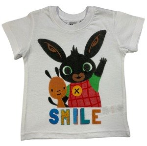 Setino Chlapčenské tričko - Bing Smile biele Veľkosť - deti: 98