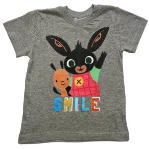 Setino Chlapčenské tričko - Bing Smile sivé Veľkosť - deti: 104