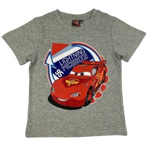 Setino Chlapčenské tričko - Autá McQueen sivé Veľkosť - deti: 122