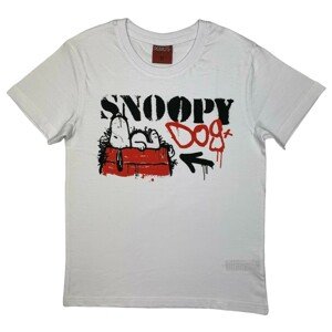 EPlus Chlapčenské tričko - Snoopy biele Veľkosť - deti: 158