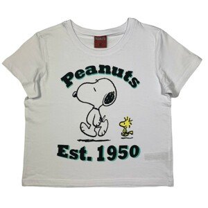 EPlus Dievčenské tričko - Snoopy biele Veľkosť - deti: 146