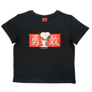 EPlus Dievčenské tričko - Snoopy čierne Veľkosť - deti: 146