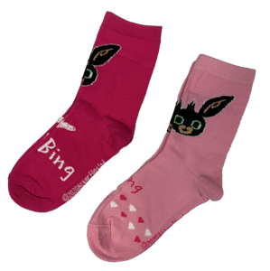 EPlus Sada 2 párov dievčenských ponožiek - Bing ružové Veľkosť ponožiek: 31-34