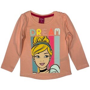 EPlus Dievčenské tričko s dlhým rukávom - Popoluška Disney ružové Veľkosť - deti: 104
