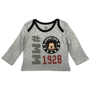 EPlus Detské tričko - Mickey Mouse sivé Veľkosť najmenší: 3 mesiace