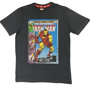 EPlus Pánske tričko Marvel - Iron Man sivé Veľkosť - dospelý: S