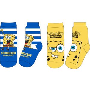 EPlus Sada 2 párov detských ponožiek - Spongebob Veľkosť ponožiek: 23-26
