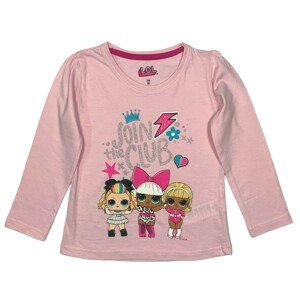 EPlus Dievčenské tričko s dlhým rukávom - LOL Surprise ružové Veľkosť - deti: 104
