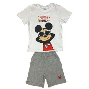 EPlus Chlapčenský letný set tričko a nohavice - Mickey Mouse sivý Veľkosť - deti: 122