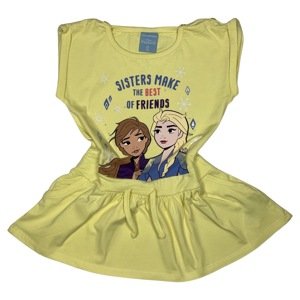 EPlus Dievčenské šaty - Frozen žlté Veľkosť - deti: 128