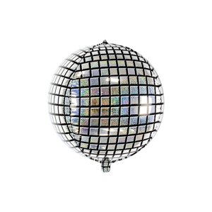 PartyDeco Fóliový balón - holografická disco guľa