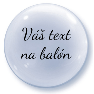 Personal Balón s textom - Priehľadný