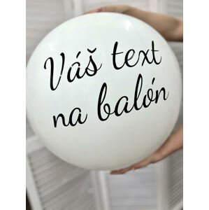Personal Balón s textom - Biely 80 cm