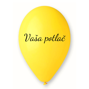 Personal Balónik s textom - Žltý 26 cm