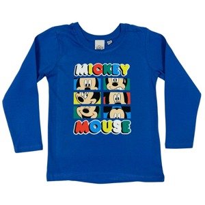 Setino Chlapčenské tričko s dlhým rukávom - Mickey Mouse svetlomodré Veľkosť - deti: 92/98
