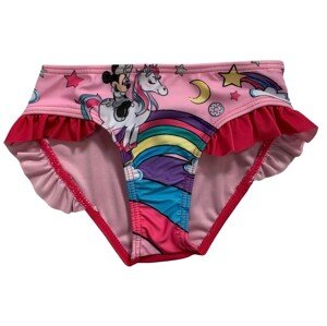 Setino Dievčenské plavky spodok - Minnie Mouse Unicorn svetloružové Veľkosť - deti: 122