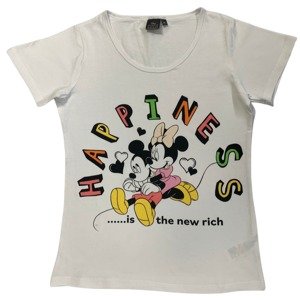 Setino Dámske tričko - Minnie Mouse Hapiness biele Veľkosť - deti: S