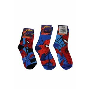 Setino Sada 3 párov detských ponožiek - Spiderman mix Veľkosť ponožiek: 27-30