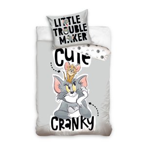 Carbotex Posteľné obliečky - Tom and Jerry Cute Cranky 140 x 200 cm