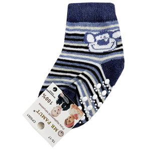Mr. Pamut Protišmykové ponožky pre bábätká- Monkey, tmavomodrý veľkosť: 23-26