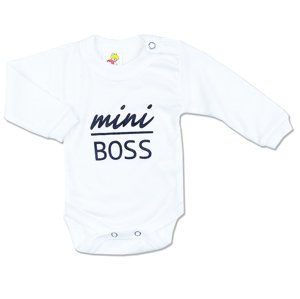 BABY´S WEAR Detské body - Mini Boss veľkosť: 56 (0-2m)