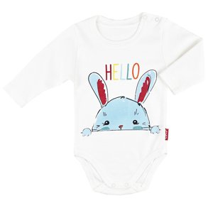 LULLABY Detské body - Hello Zajko veľkosť: 62 (2-4m)
