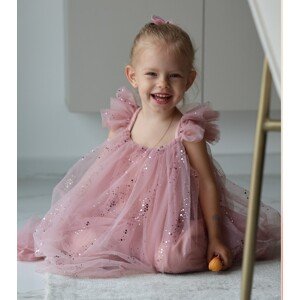 Dolly slávnostné šaty- Princess, ružové veľkosť: 92 (18-24m)