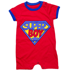 Miniworld Letný overal pre bábätká - Super Boy veľkosť: 62-68